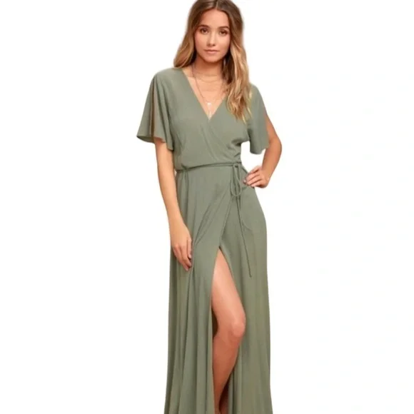 lulus sage green maxi dress Yolanda Long Sleeve Maxi Dress - Sage Green Floral